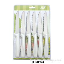 colortful steak knives set